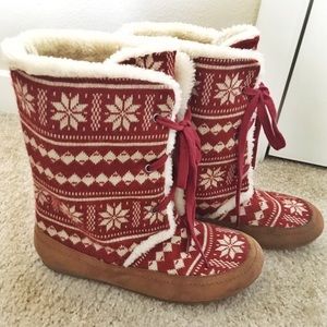 Lucky Brand Fuzzy Boots